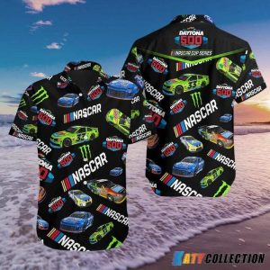 Daytona 500 Racecars Showcase Nascar Hawaiian Shirt 3